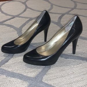 Guess Black Leather Heels
